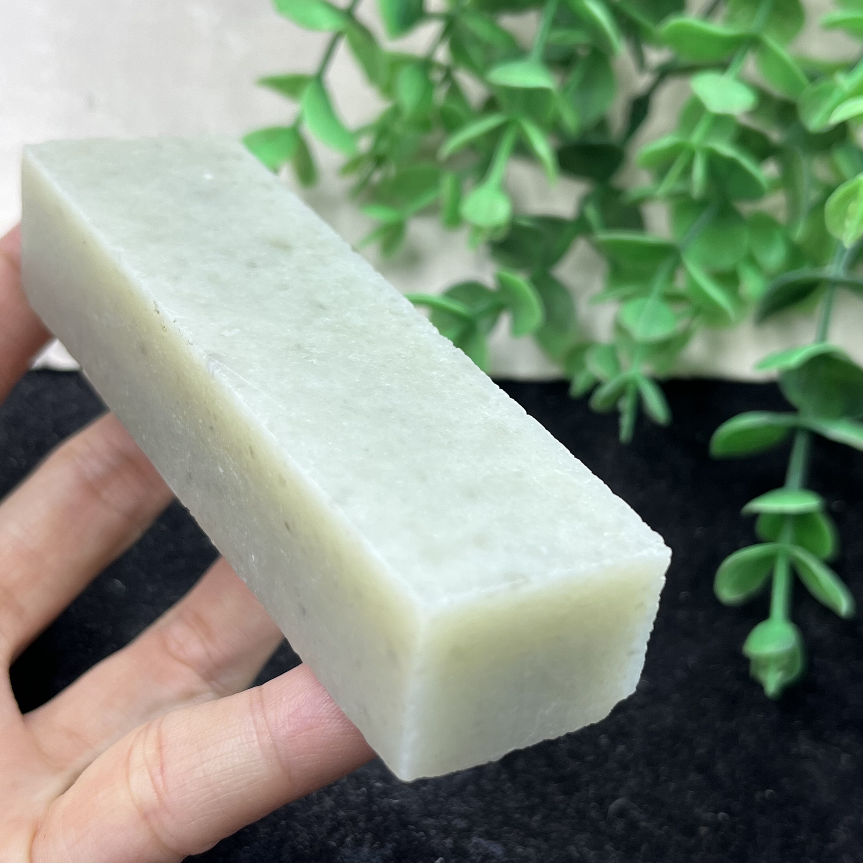 新疆和田玉印章把件边角料玉石料镇尺下 脚料标本料包邮158克t