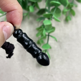 包邮 7克 升毛笔手机挂件玉坠 新疆和田玉青玉小件文昌笔吊坠步步高