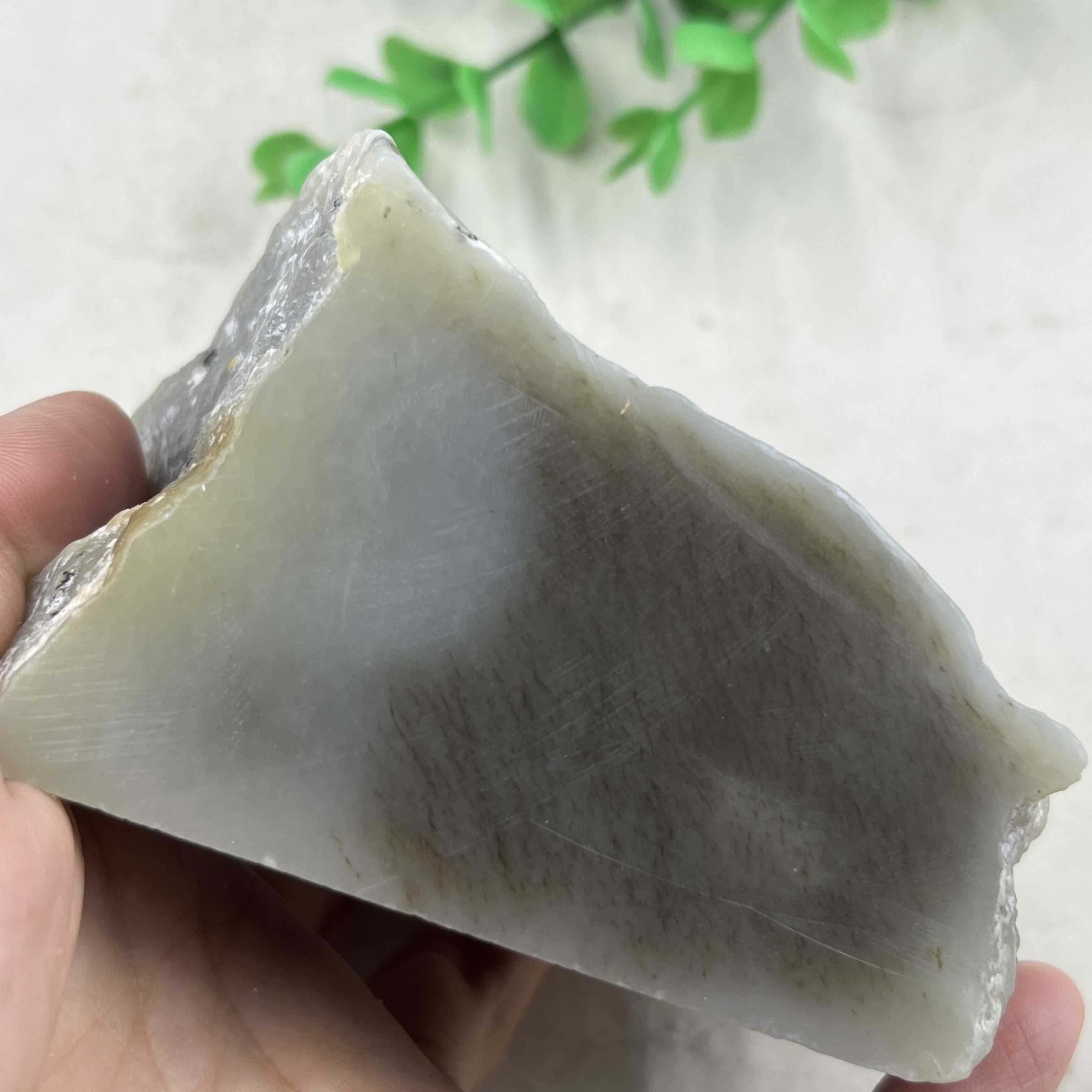 新疆和田玉糖白玉老玉摆件边角料特色相间玉石料DIY包邮406克xa