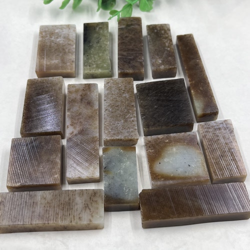 15件价新疆和田玉糖玉且末小件牌子边角料玉石料DIY吊坠毛料包邮t