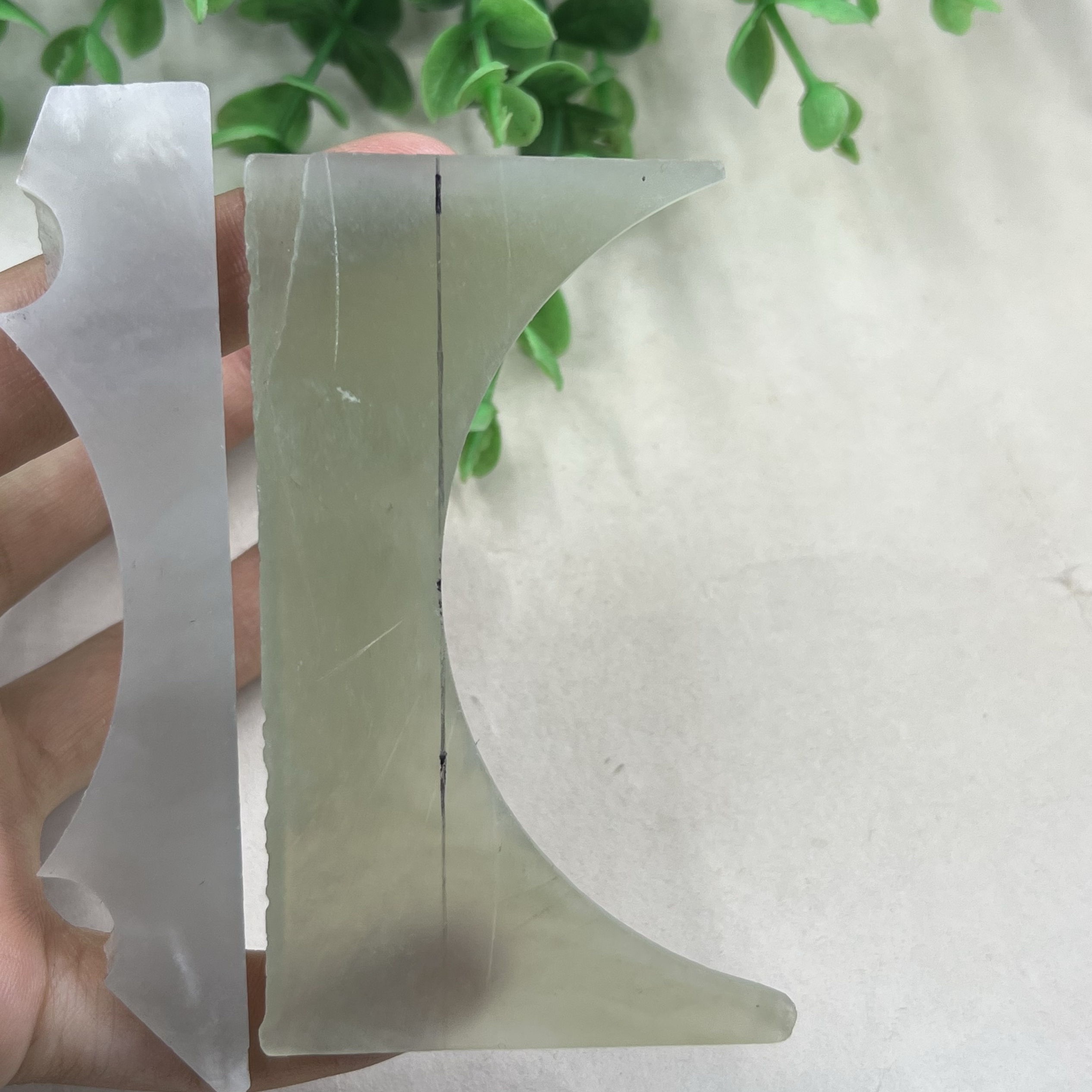 2件价新疆和田玉白玉高冰晴水烟紫薄片书签边角料玉石料片料包邮