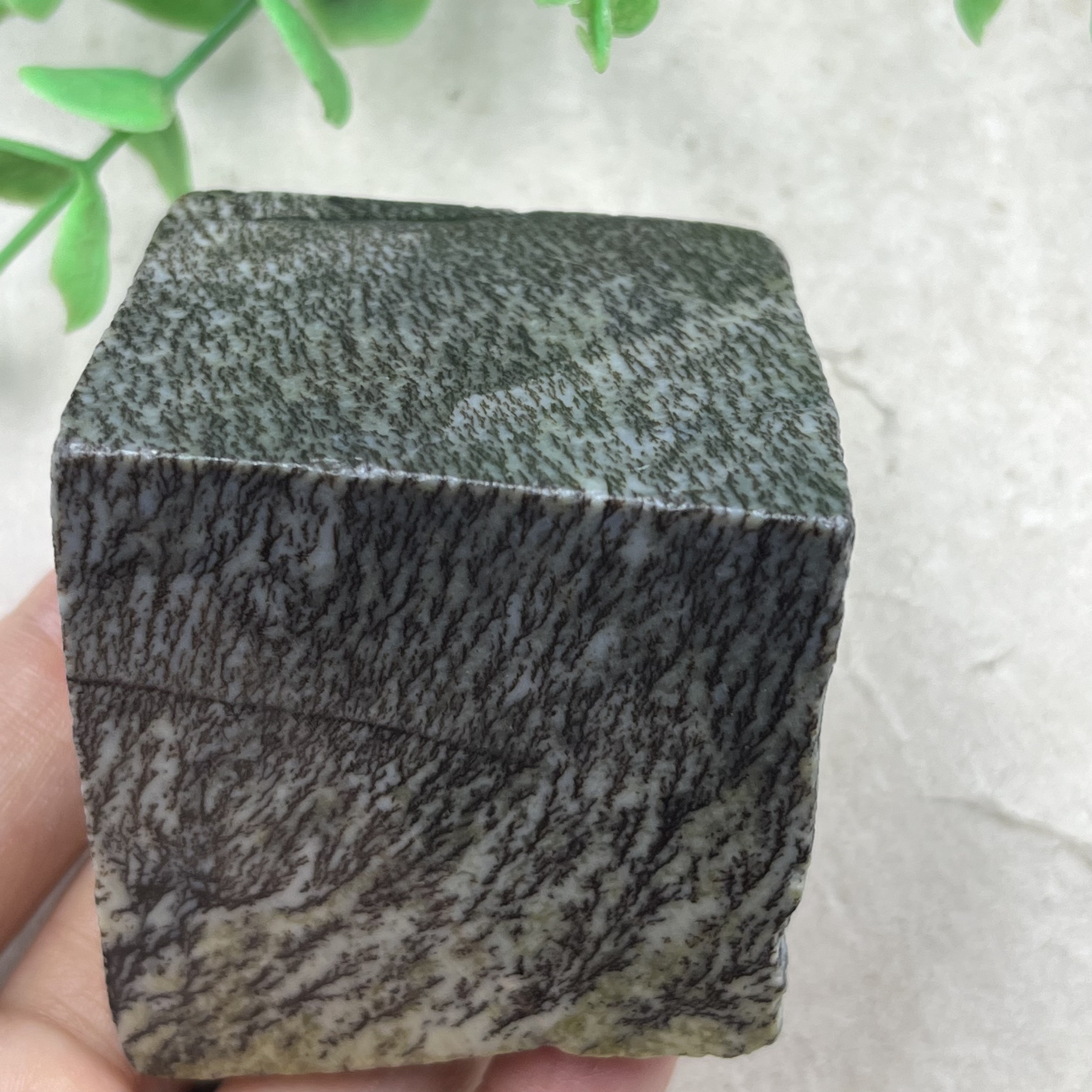 新疆和田玉糖草花树木意境边角料玉石料下脚料DIY挂件包邮206克