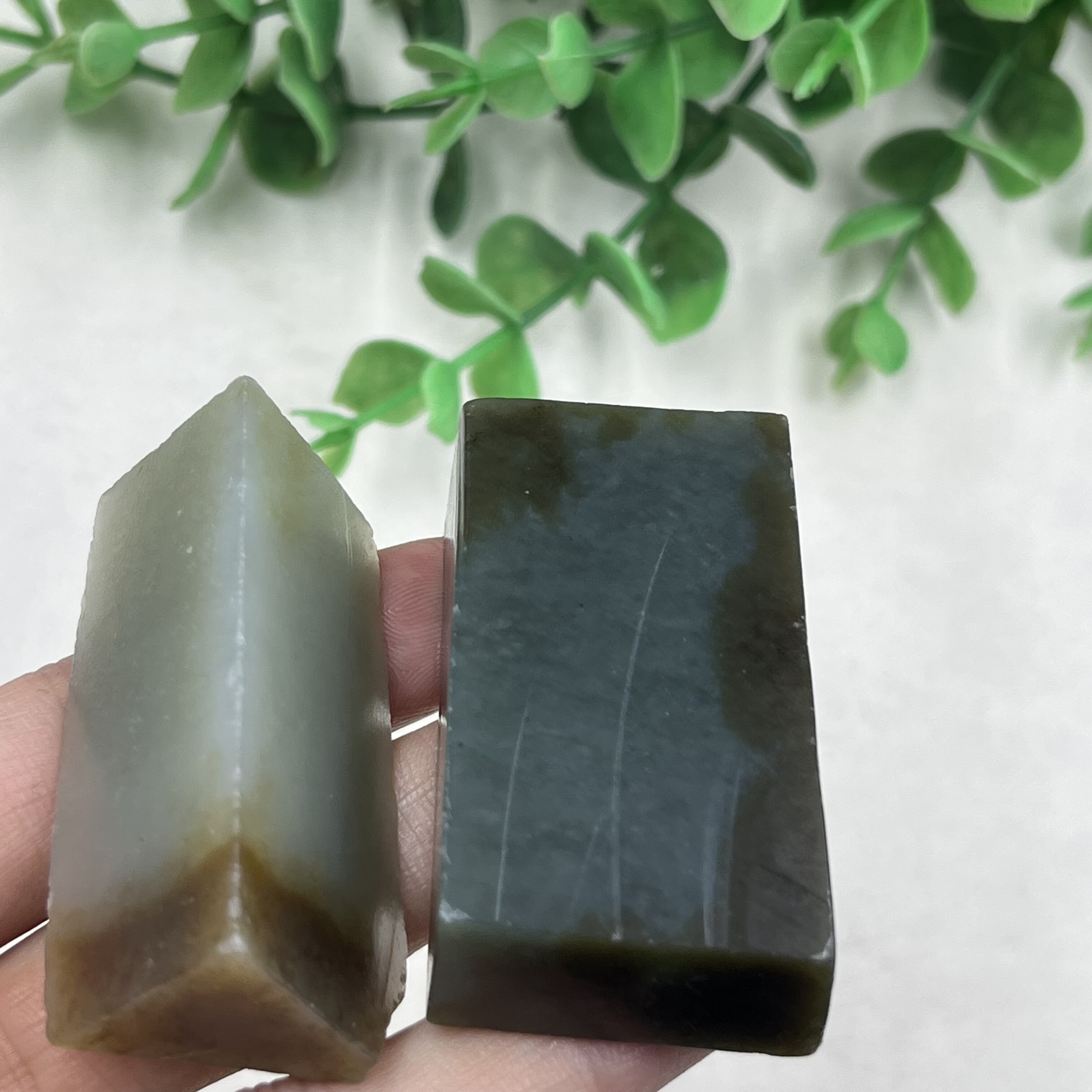 2件价新疆和田玉糖白玉且末牌子边角料 DIY吊坠玉石料下脚料包邮t