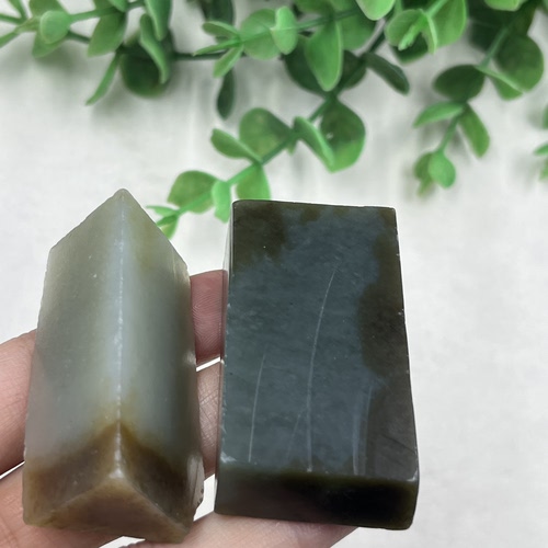 2件价新疆和田玉糖白玉且末牌子边角料 DIY吊坠玉石料下脚料包邮t