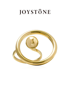 JOYSTONE x Diva意大利星轨戒指女小众设计高级银镀18k金个性指环