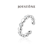 JOYSTONE 新年礼物 流萤培育钻开口戒指女925银指环轻奢高级感