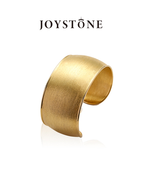 【吉克隽逸同款】JOYSTONE  开口宽边手镯 轻奢复古简约拉丝工艺