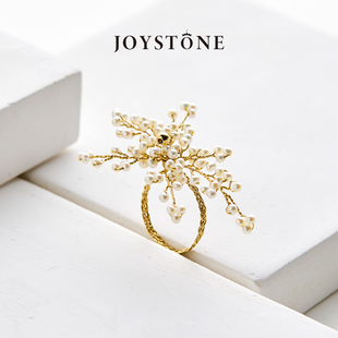 JOYSTONE 指间花火戒指原创设计纯手工编织淡 幻境系列