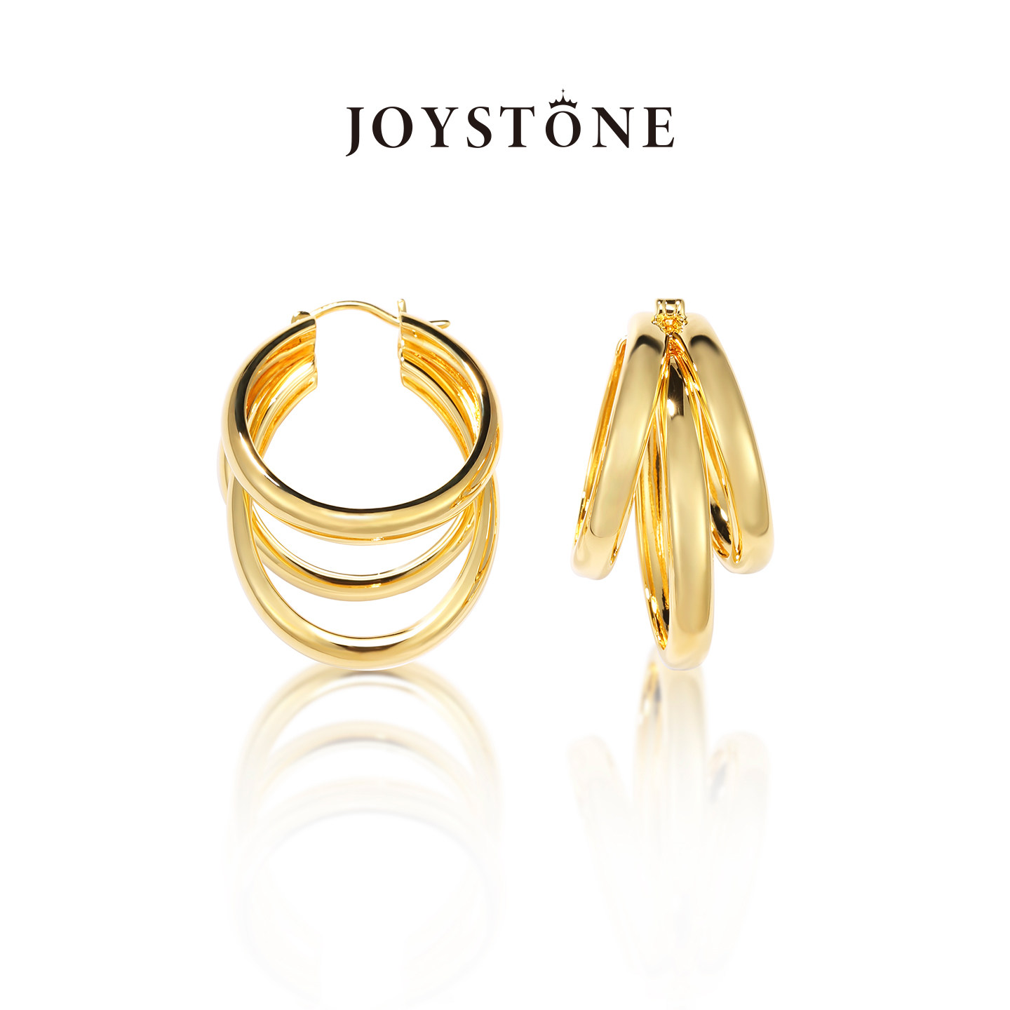 【秦岚花少同款】JOYSTONE缎带耳圈女小众设计高级感时尚气质耳环