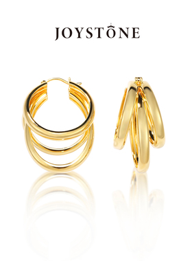 【秦岚花少同款】JOYSTONE缎带耳圈女小众设计高级感时尚气质耳环