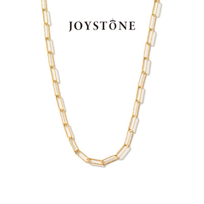 joystone意大利回形颈链镀金项链