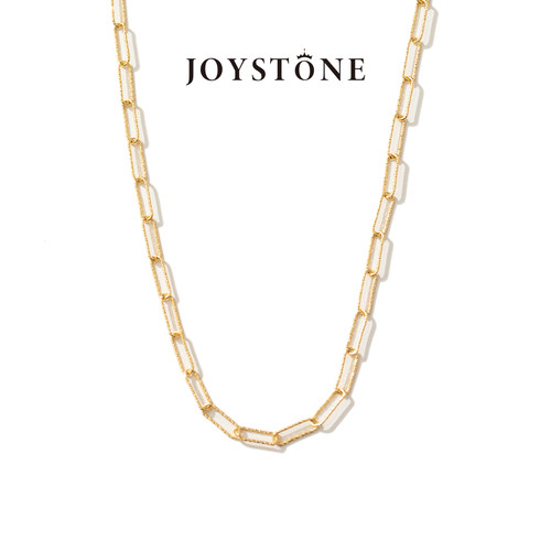 joystone意大利回形颈链镀金项链