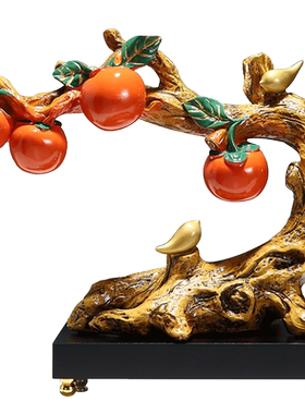 寓意好家居装饰柿柿如意摆件