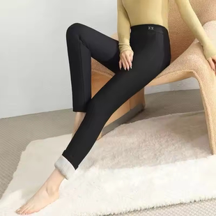超厚超暖大棉裤 女士外穿裤 加厚950克三层羊毛保暖裤 冬季
