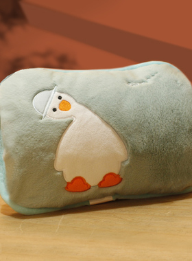 热水袋充电防爆暖水袋暖宝宝毛绒可爱可拆洗卡通韩版女学生暖手宝