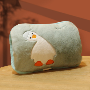 热水袋充电防爆暖水袋暖宝宝毛绒可爱可拆洗卡通韩版 女学生暖手宝