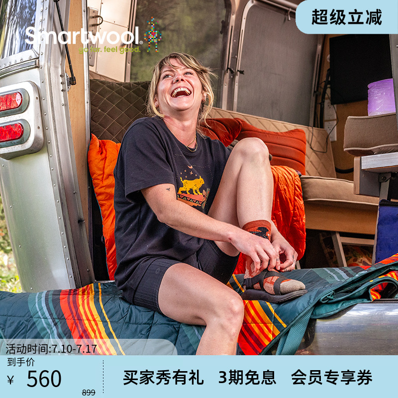 中性T恤Smartwool運動