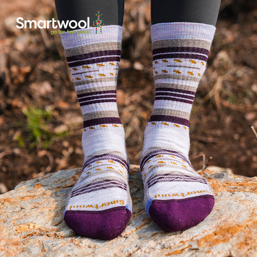 smartwool户外袜女中筒透气防臭