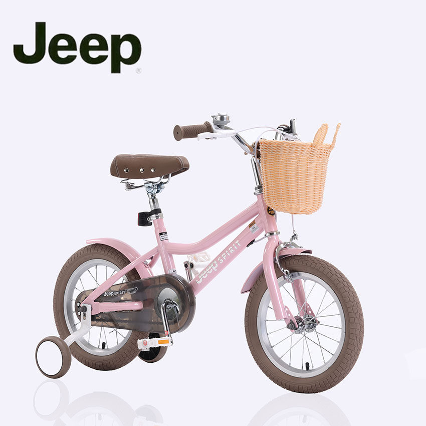 吉普jeep「泡芙」复古韩版轻便高碳钢儿童自行车女孩公主骑行单车