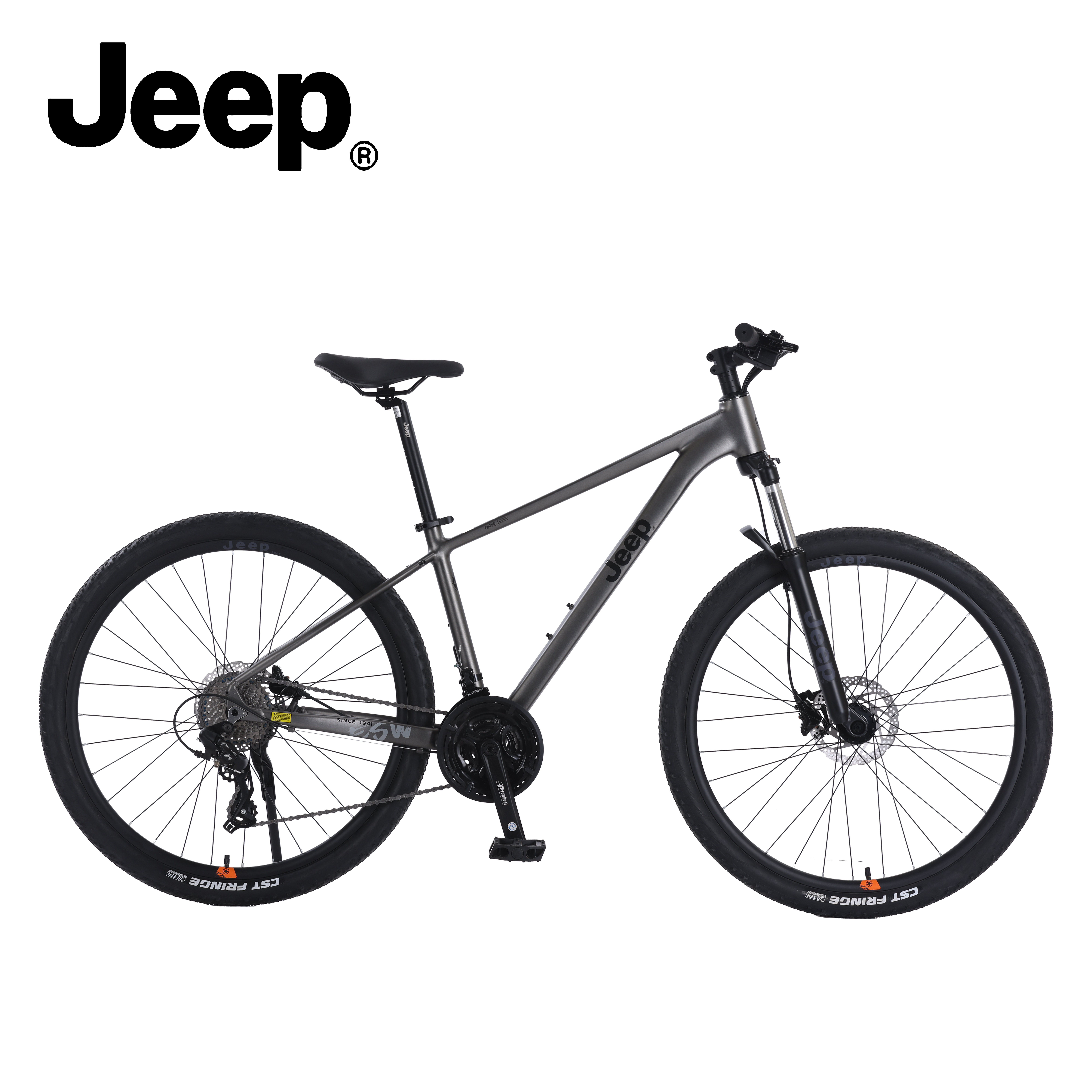 吉普jeep「地震波」成人减震男女通用山地自行车禧玛诺双碟刹通勤