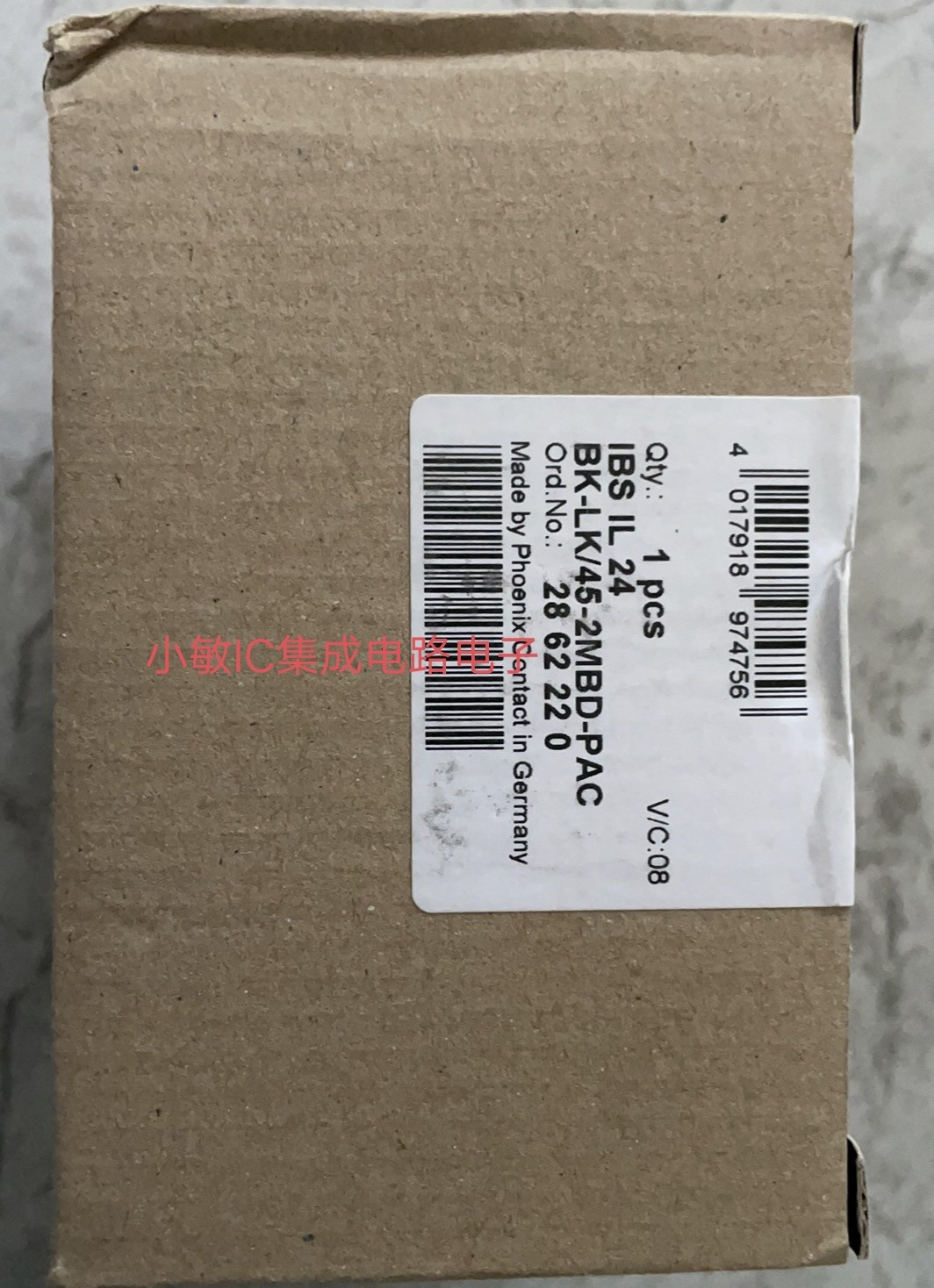 菲尼克斯耦合器 IBS IL 24 BK-LK/45-2MBD-PAC货号2862220全新