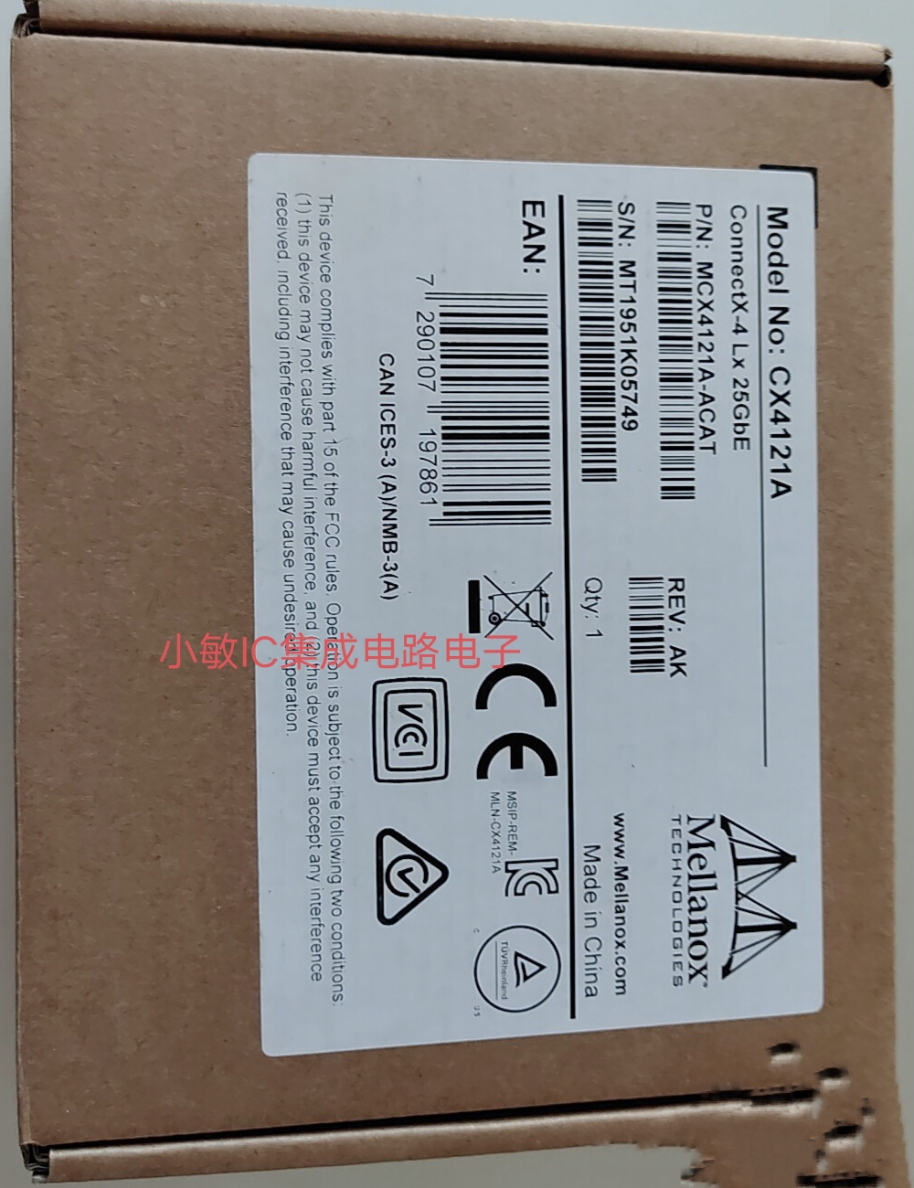 mcx4121a-acat 25g sfp28 dac线缆迈络思mellanox mcp2m00-a0议价