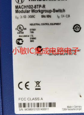 赫斯曼工业交换机MACH102-8TP-R 五口5/4/8/16/24口百兆千兆询价