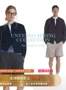 【莱赛尔 假两件】Unvesno(UN)中古撞色贴身可穿毛衣针织开衫薄款
