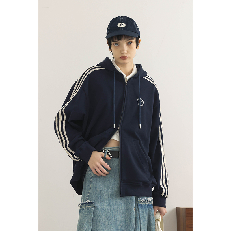 运动卫衣开衫MiByUnvesno连帽