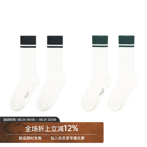 Unvesno(UN) Sport&Life系列运动长筒棉袜子
