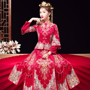 敬酒服小个子2020嫁衣显瘦秀禾 结婚中式 秀禾服新娘2021年新款 夏季