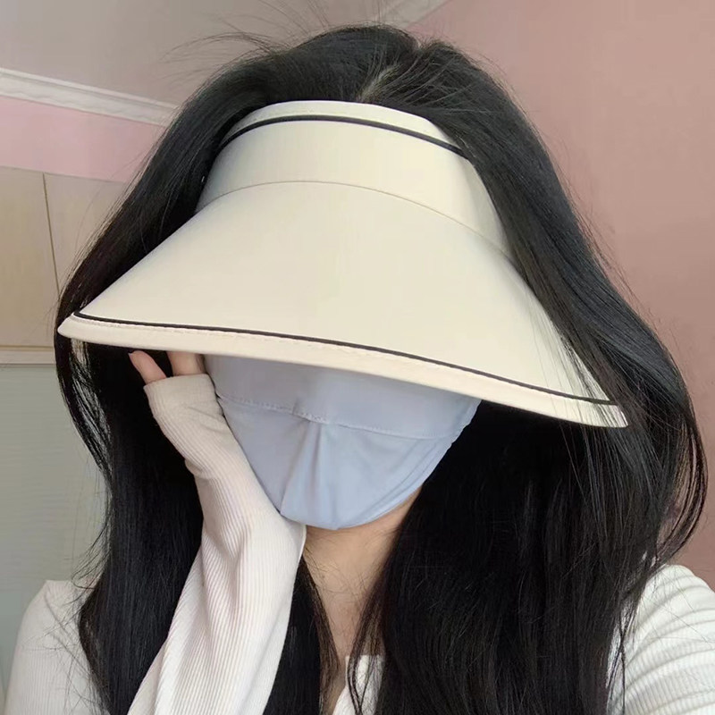 2025新款防晒帽女夏季大帽檐遮脸遮阳空顶防紫外线UV户外太阳帽子