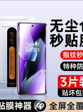 精菲适用于一加13钢化膜抗蓝光曲屏保护全屏覆盖13贴膜神器新款无白边防指纹玻璃OnePlus13手机保护膜高清a4