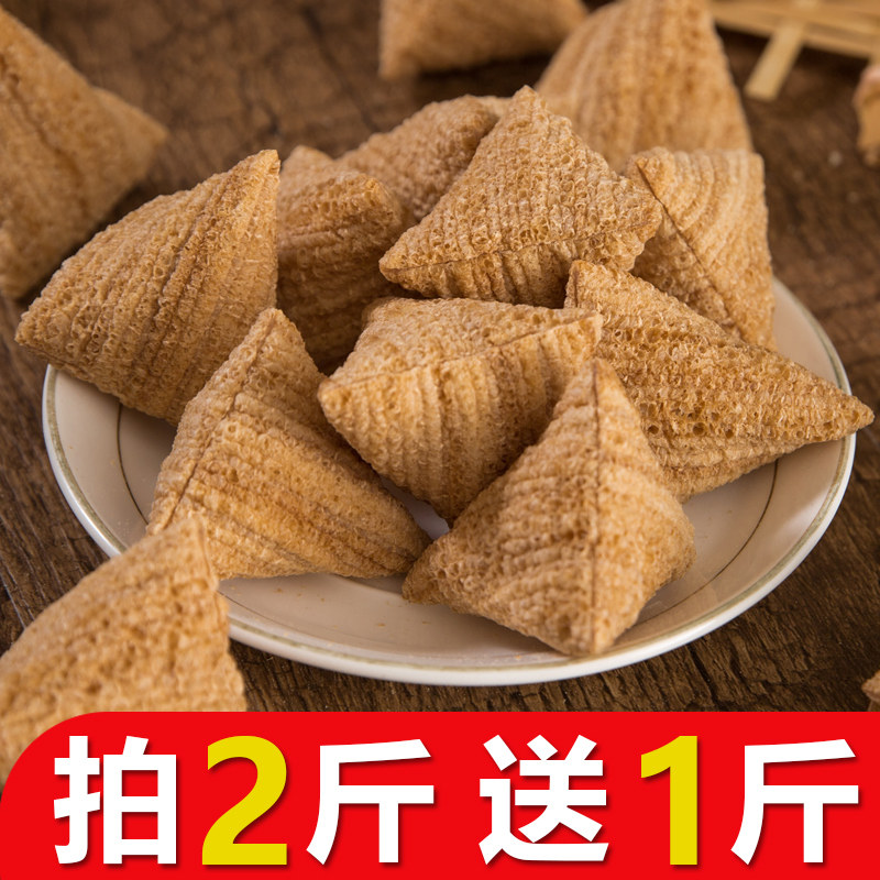 老式荞麦酥三角酥500g藕粉酥苦荞酥糖酥爆米花香酥三角包糖小零食