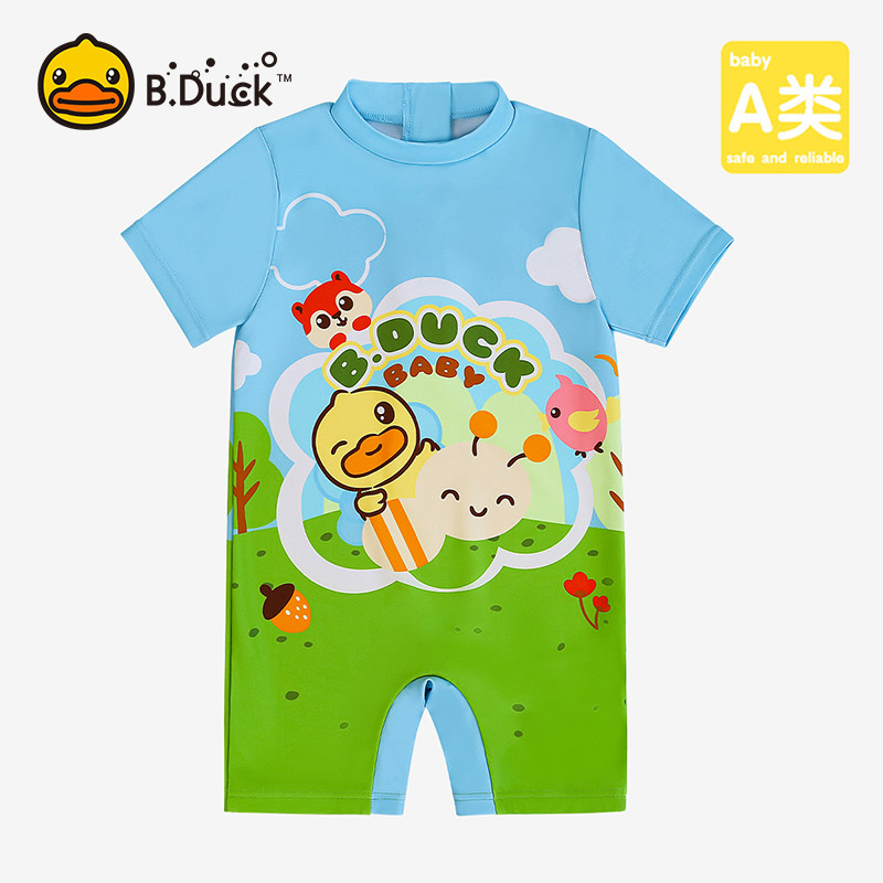 B.Duck儿童连体泳衣专业训练