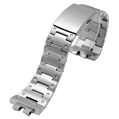 代用卡西欧G-SHOCK小方块金砖银砖GMW-B5000金属表带改装精钢配件