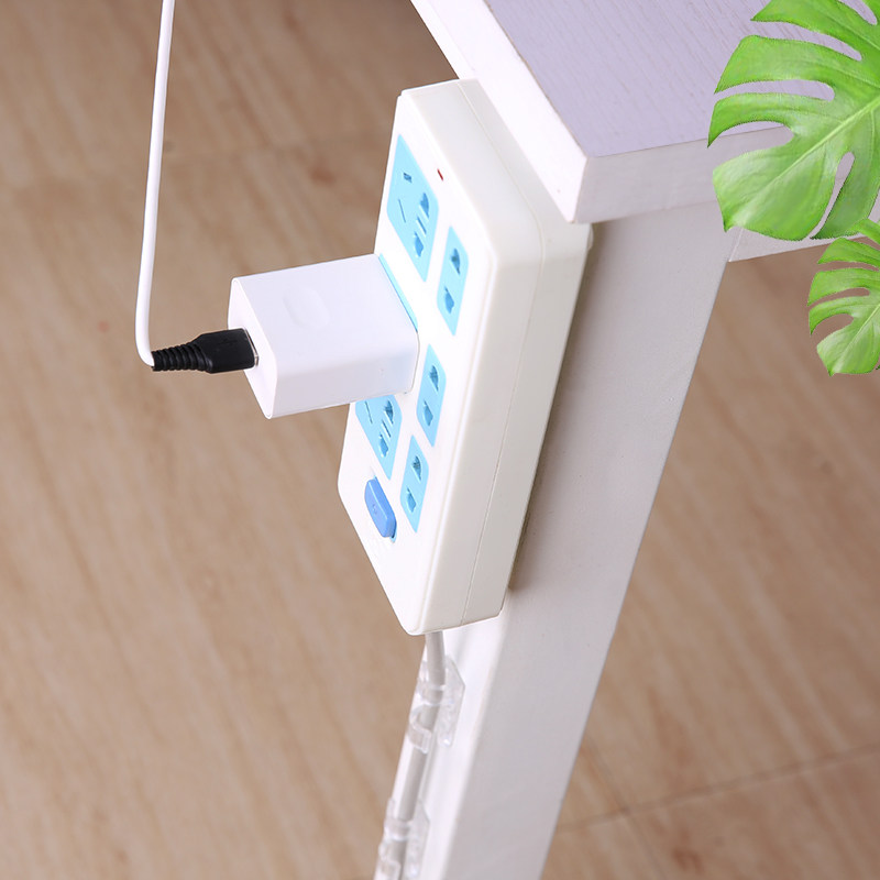 插座固定器万能电线理线器无痕墙壁挂插排路由器免打孔收纳插线板