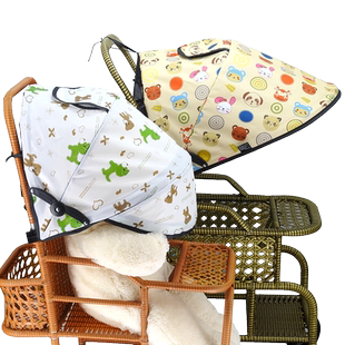 遛娃伞车遮阳棚通用加长防水遮阳伞罩儿童防藤竹车防晒棚防紫外线