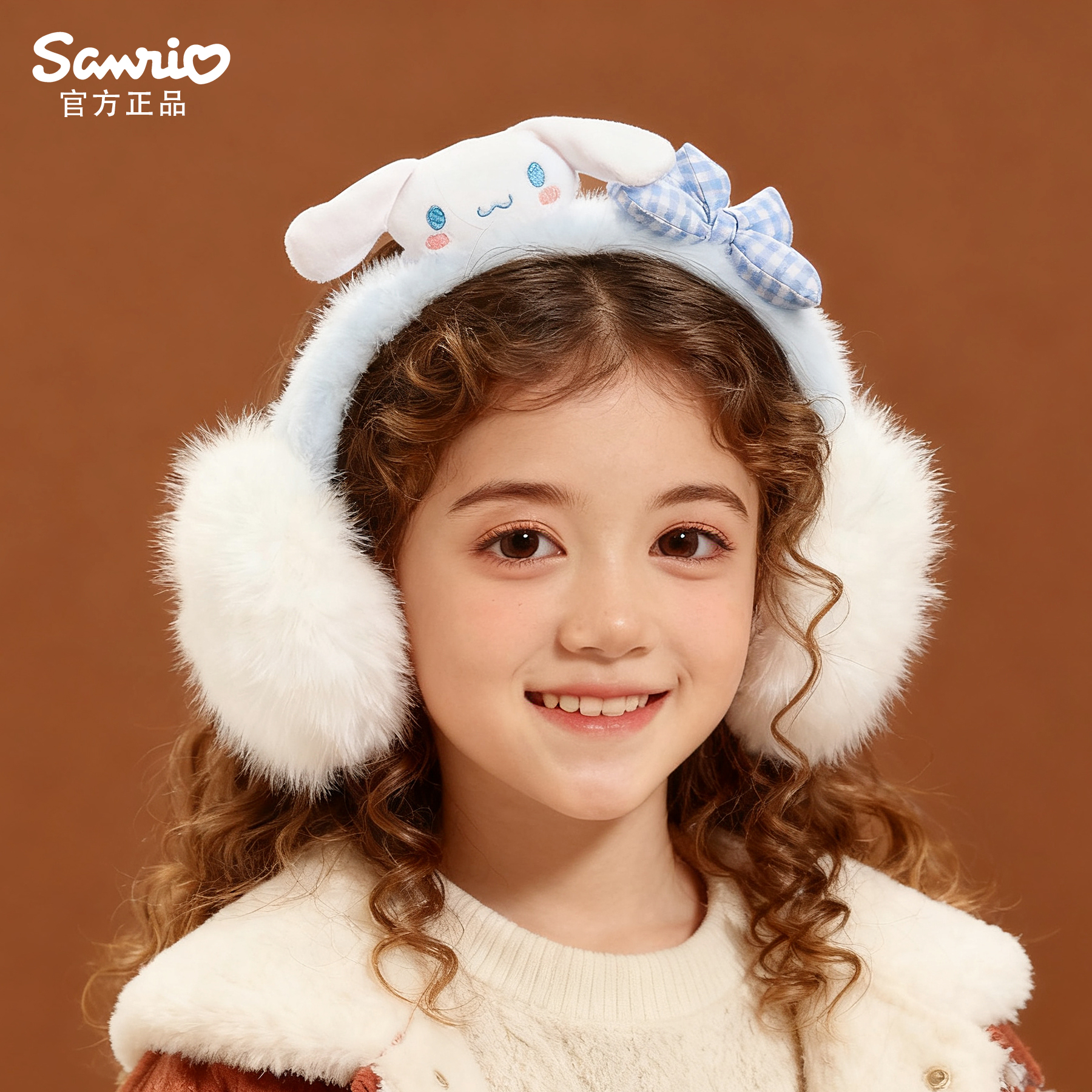 玉桂狗毛绒耳罩女冬季新款保暖