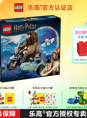 LEGO乐高哈利波特76443海格与哈利的摩托车之旅男孩拼搭积木玩具