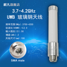 UWB室外防水天线3.7G-4.2G短天线 3700-4200mhz玻璃钢全向天线 SMA头UWB遥测定位测距无线传输通讯天线