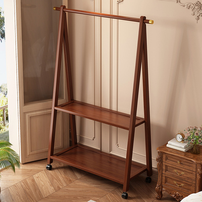实木落地衣帽架室内简易晾衣服