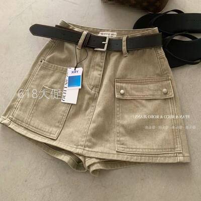 LOW BETTARY68609时尚牛仔短裙裤女夏2026新款韩版休闲a字工装裙