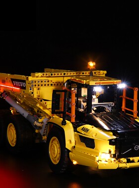 灯饰 适用乐高沃尔沃42114LED配件机械组高难度铰接式拖车灯光组