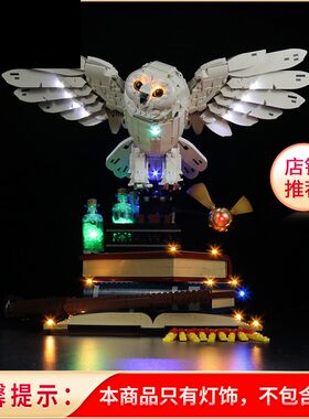 灯饰 适用乐高76391哈利波特系列海德薇猫头鹰积木拼装配件灯光组