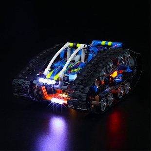 灯饰 适用LEGO乐高玩具42140电动遥控变形特技车积木灯光组配件