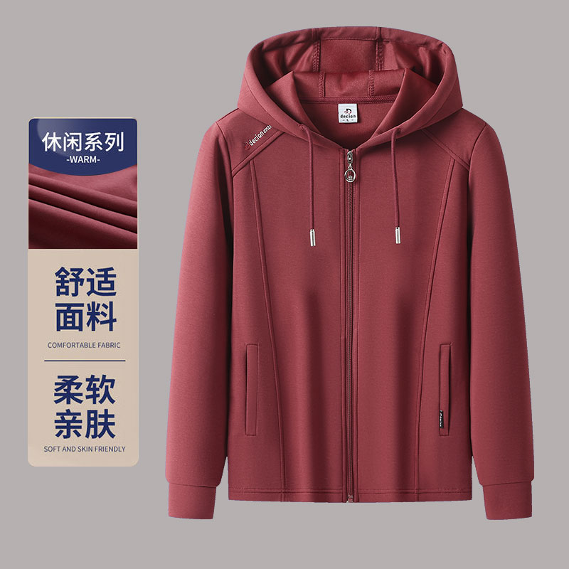 正品高贵时尚女士卫衣新款简约潮流薄款休闲外套新中式气质棉上衣
