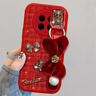 2026布艺小香风适用荣耀Magic8手机壳新款WIKO Hi 畅享60Pro防摔X10Max马年3高级感华为9Plus新年X10外壳