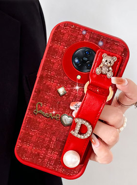 布艺小香风红色本命年适用vivoNEX3手机壳硅胶S30mini外壳Y200i过年Z3/2026年NEX后置指纹新年NEX3S全包Y300