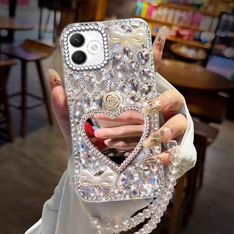 高端奢华镶钻手机壳，不掉钻，不发黄